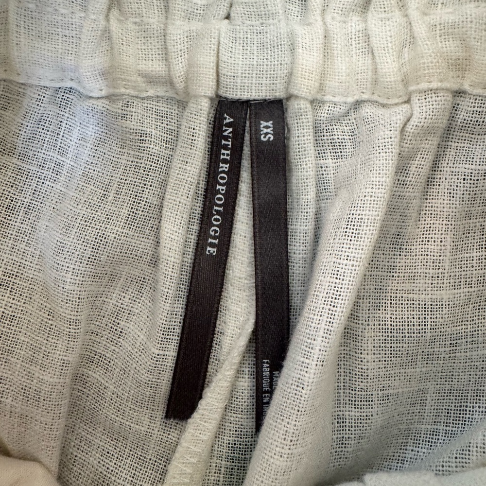 Anthropologie the Somerset Floral Linen Top & Wide Leg Pull On Pants Set - Picture 11 of 11